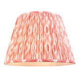 Endon Twist & Ikat 40cm Floor Oak effect resin & coral pink fabric