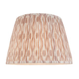 Endon Twist & Ikat 40cm Floor Satin almond white paint & neutral print fabric