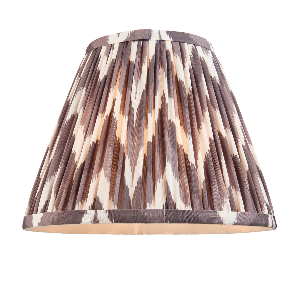 Endon Twist & Zigzag 25cm Table Oak effect resin & pearl grey fabric