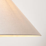 Endon Arlo & Avalon 52cm Floor Matt black & natural linen