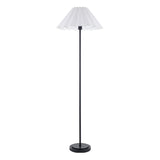 Endon Arlo & Ayla 53cm Floor Matt black & vintage white cotton