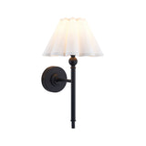 Endon Sylvie Wall Matt black & vintage white cotton
