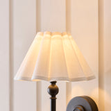 Endon Sylvie Wall Matt black & vintage white cotton
