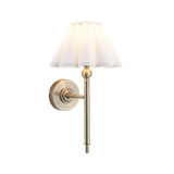Endon Sylvie Wall Antique brass plate & vintage white cotton