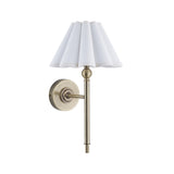 Endon Sylvie Wall Antique brass plate & vintage white cotton