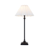 Endon Sylvie Table Matt black & vintage white cotton