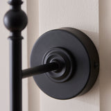 Endon Jericho Wall Matt black & dark rattan