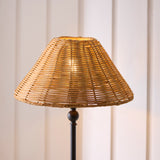 Endon Jericho Table Matt black & dark rattan