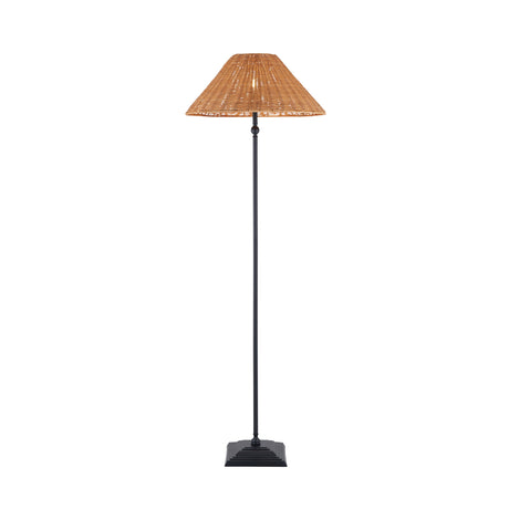 Endon Jericho Floor Matt black & dark rattan
