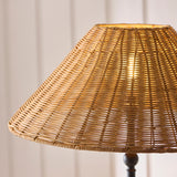 Endon Jericho Floor Matt black & dark rattan