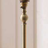 Endon Jericho Floor Antique brass plate & dark rattan