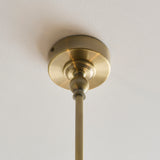 Endon Jericho 2lt Linear Pendant Antique brass plate & dark rattan