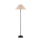 Endon Jericho Floor Matt black & natural rattan