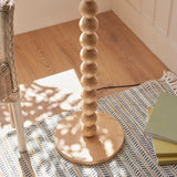 Endon Cane & Leaf 40cm Floor Natural bamboo & herb garden green fabric