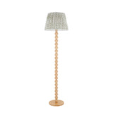 Endon Cane & Leaf 40cm Floor Natural bamboo & herb garden green fabric