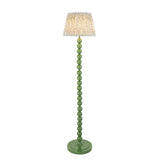 Endon Higgledy & Leaf 35cm Floor Gloss cotswold green paint & herb garden green fabric