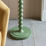 Endon Higgledy & Leaf 35cm Floor Gloss cotswold green paint & herb garden green fabric