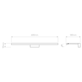 Astro Mondrian 600 LED Matt Black Interior Picture Light