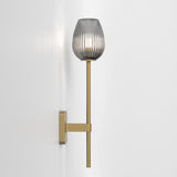 Astro Tacoma Twin Antique Brass Bathroom Wall Light