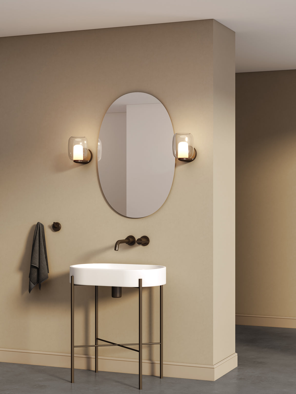 Astro Aquina Wall Matt Black Bathroom Wall Light