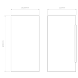 Astro Yuma 240 LED Textured Black Interior Wall Light