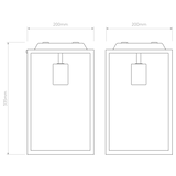 Astro Homefield Ceiling Textured Black Outdoor Ceiling Light