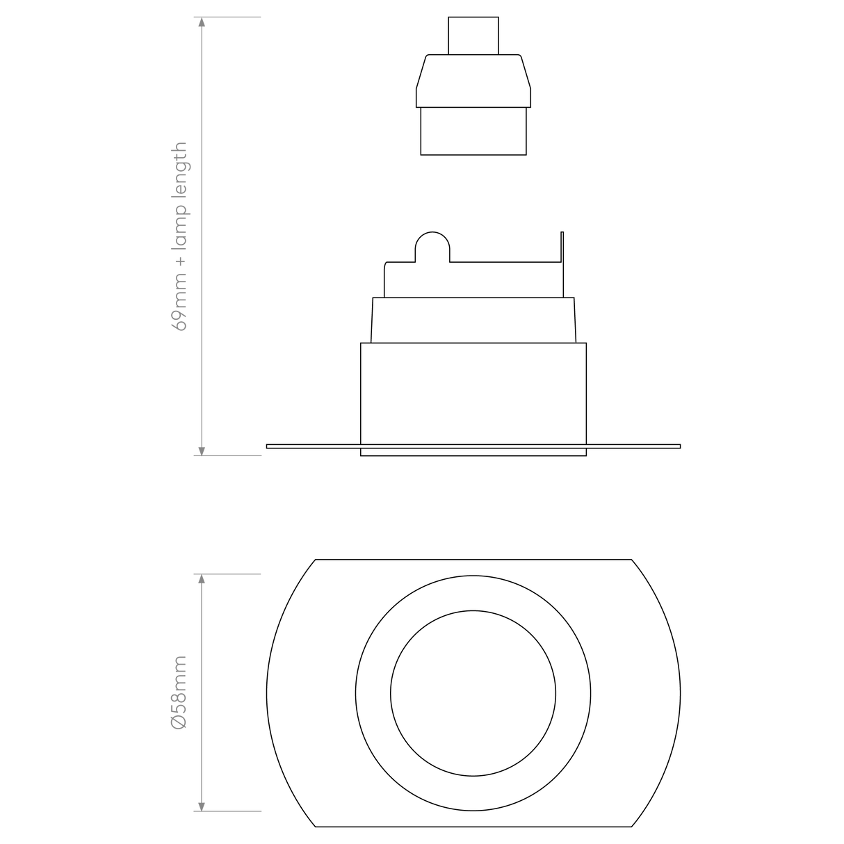 Astro Pinhole Slimline Round Flush Fixed Fire-Rated IP65 Matt White Bathroom Downlight
