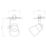 Astro Juno Recessed Matt Brushed Brass Interior Spotlight