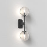 Astro Tacoma Twin Matt Black Bathroom Wall Light