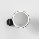 Astro Nagoya Matt Black Bathroom Magnifying Mirror