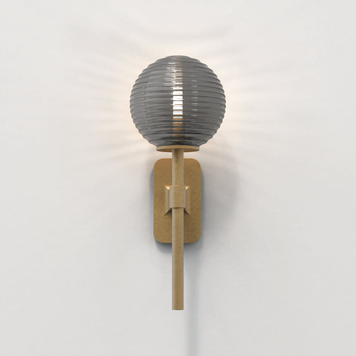 Astro Tacoma Single Antique Brass Bathroom Wall Light