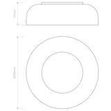 Astro Syros Polished Chrome Bathroom Ceiling Light