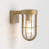 Astro Cabin Wall Antique Brass Outdoor Wall Light