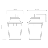 Astro Richmond Wall Lantern 254 Textured Black Outdoor Wall Light