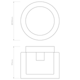 Astro Arezzo Ceiling Polished Chrome Bathroom Ceiling Light