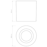 Astro Kos Round Solid Brass Outdoor Downlight