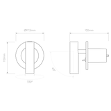 Astro Enna Recess Switched LED Matt Black Interior Reading Light