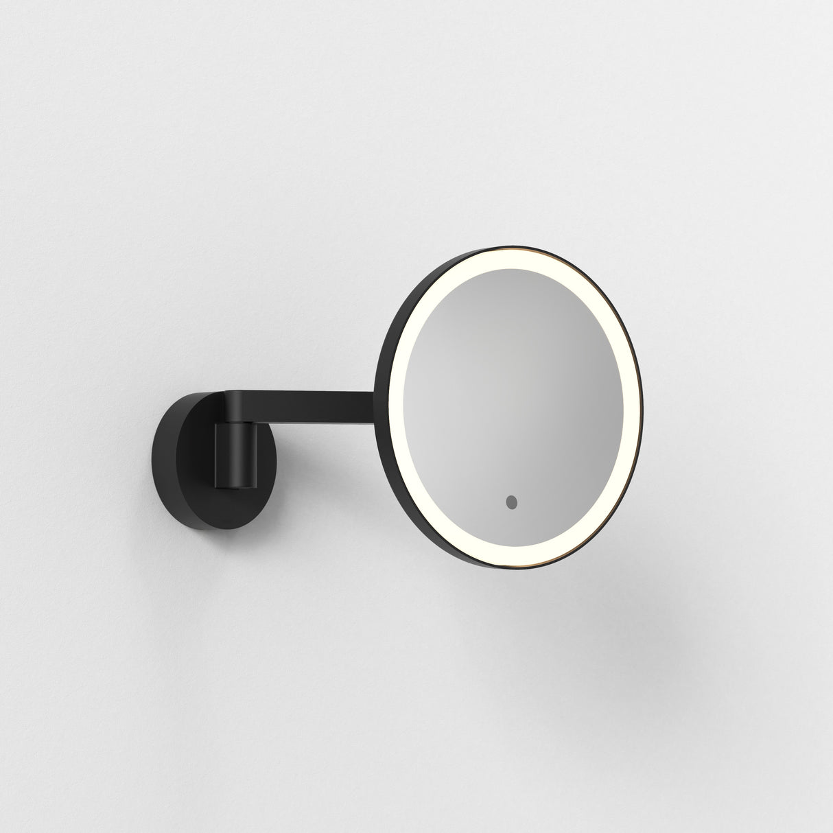 Astro Nagoya Matt Black Bathroom Magnifying Mirror