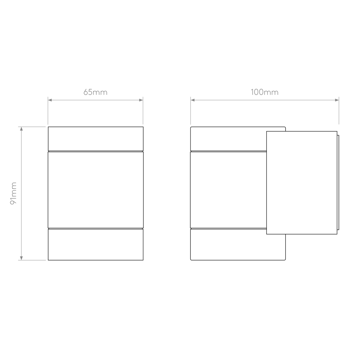 Astro Dartmouth Single LED Textured Black Outdoor Wall Light