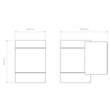 Astro Dartmouth Single LED Textured Black Outdoor Wall Light