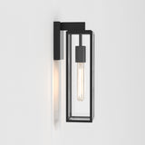 Astro Harvard Lantern Textured Black Outdoor Wall Light