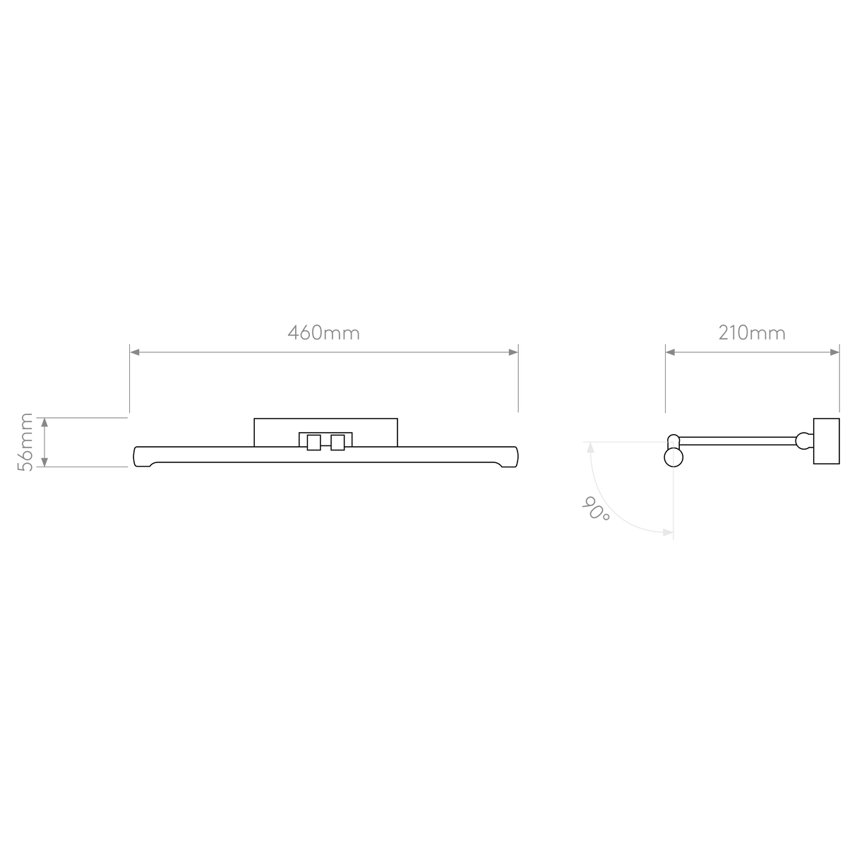Astro Goya 460 LED Polished Chrome Interior Picture Light