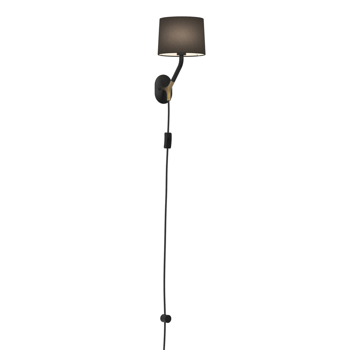 Astro Arbor Plug-In Matt Black Interior Wall Light