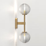 Astro Tacoma Twin Antique Brass Bathroom Wall Light