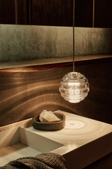 Tom Dixon Press Pendant Mini Sphere Clear LED