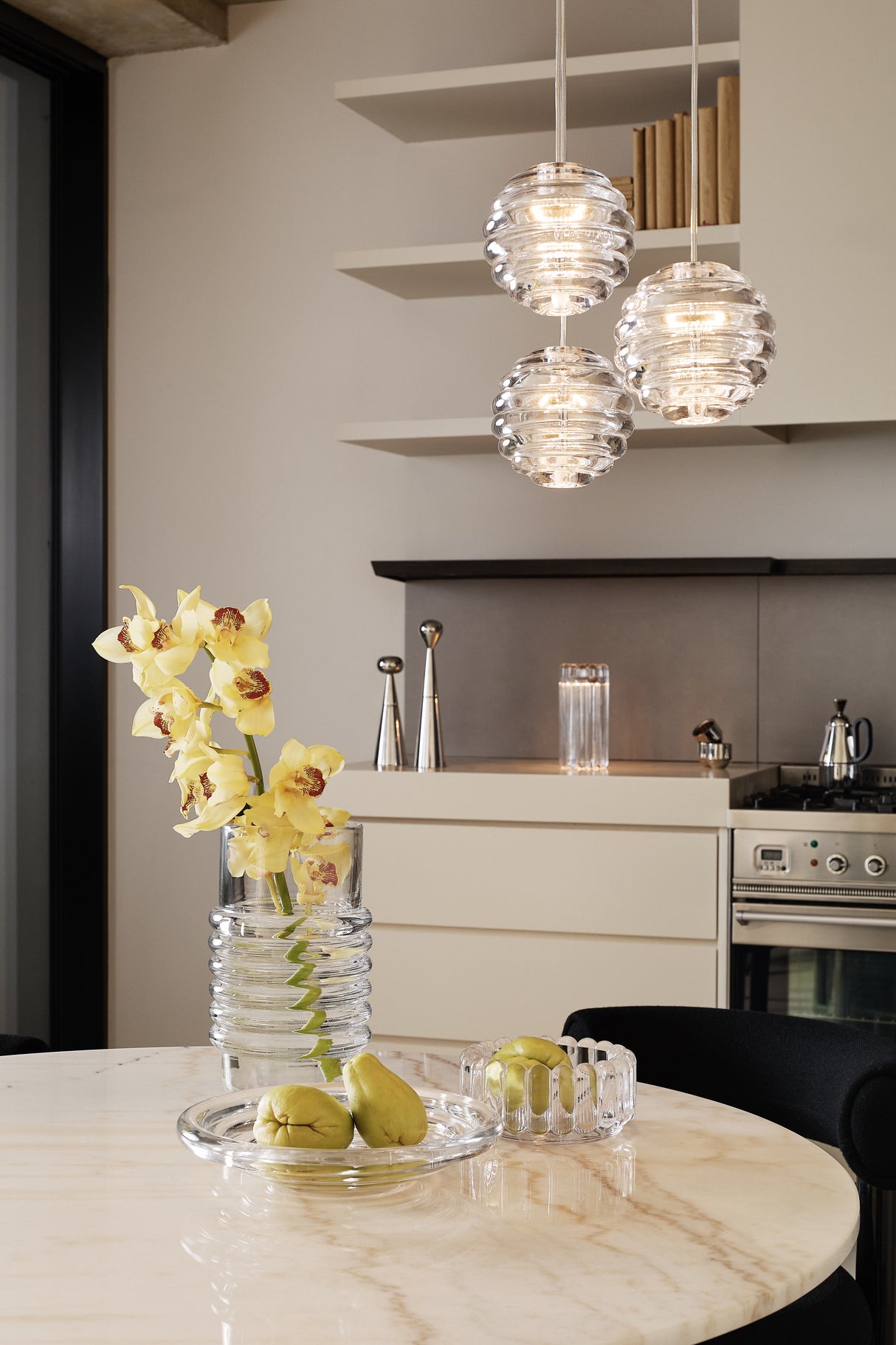 Tom Dixon Press Pendant Mini Sphere Clear LED