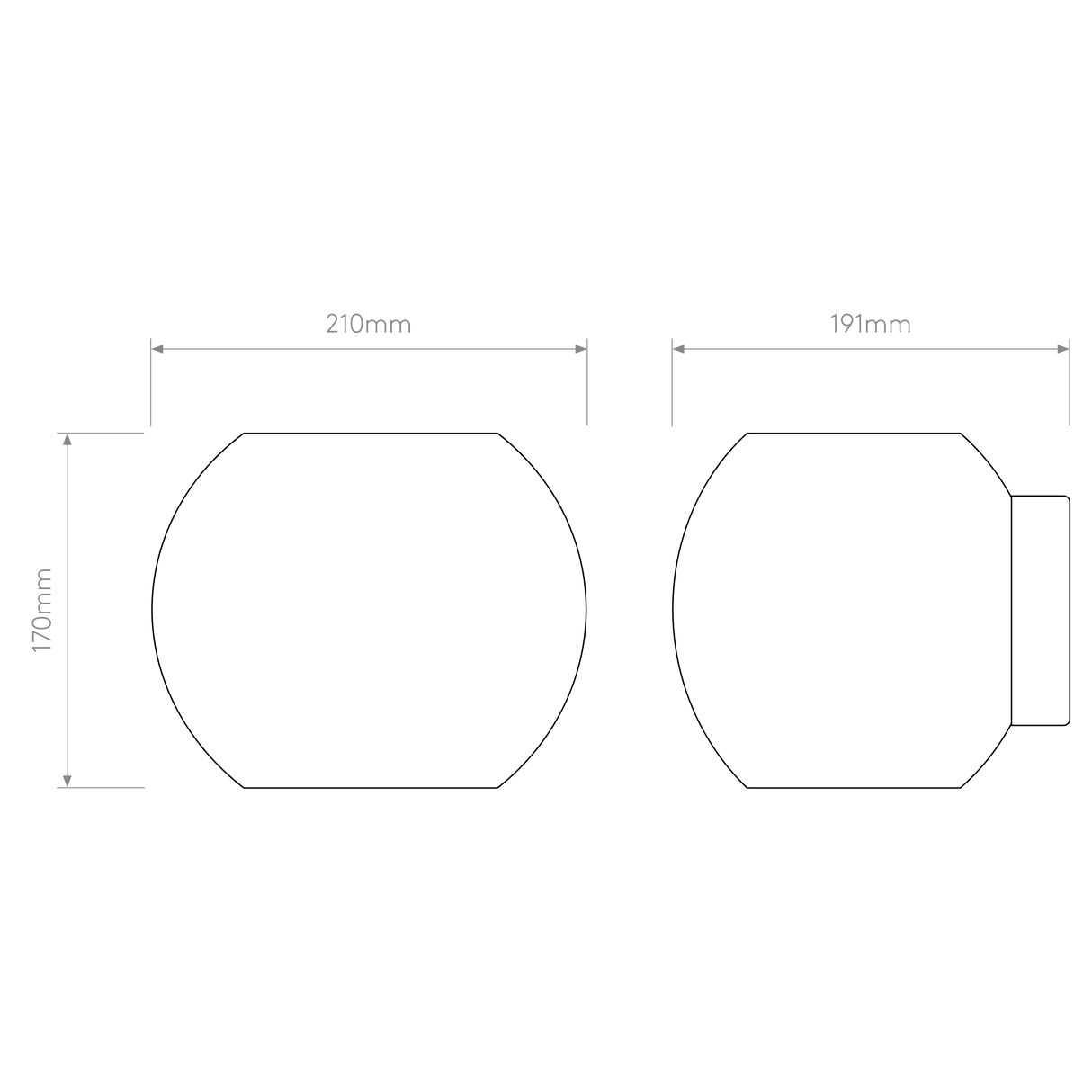 Astro Luna Matt White Interior Wall Light