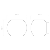 Astro Luna Matt White Interior Wall Light