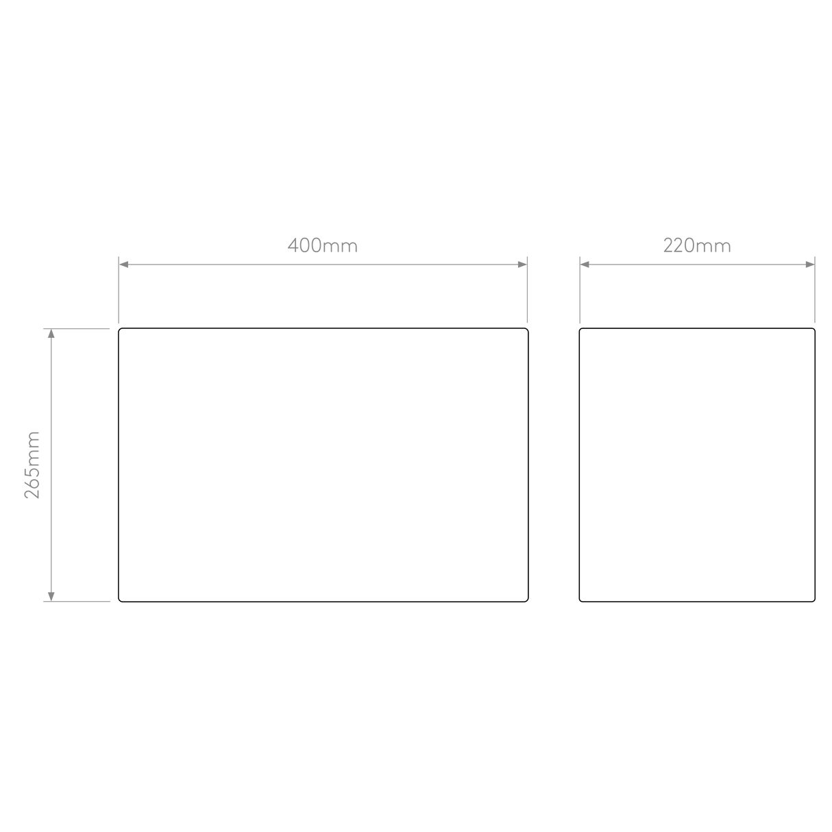 Astro Park Lane Rectangle 400 Putty Lampshade