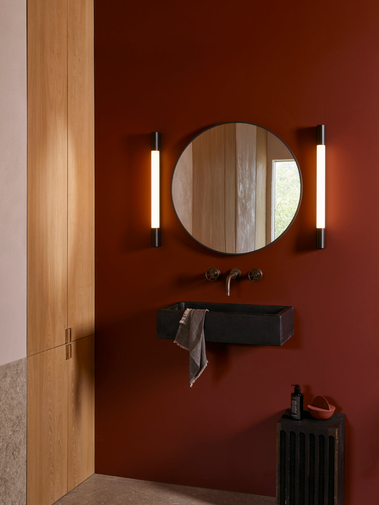 Astro Palermo 600 LED Matt Black Bathroom Wall Light